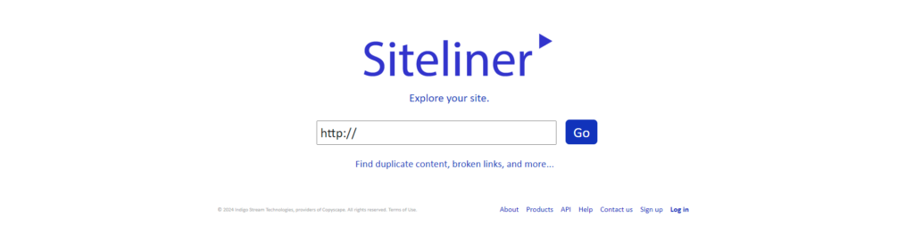 Screenshot des Duplicate Content Checker von siteliner.com